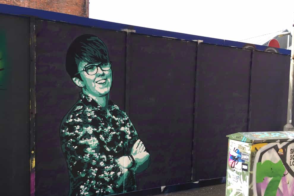 A mural of Lyra McKee in Belfast city centre (David Young/PA)