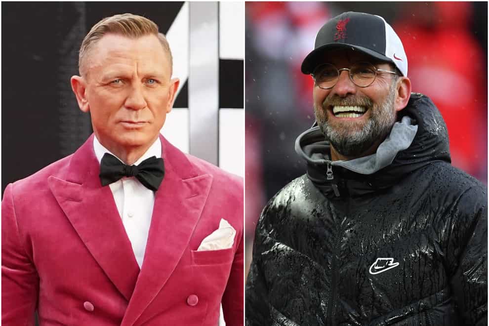 Liverpool manager Jurgen Klopp does not feel he would make a suitable James Bond replacement for Daniel Craig (Jonathan Brady/PA/Paul Ellis/PA)