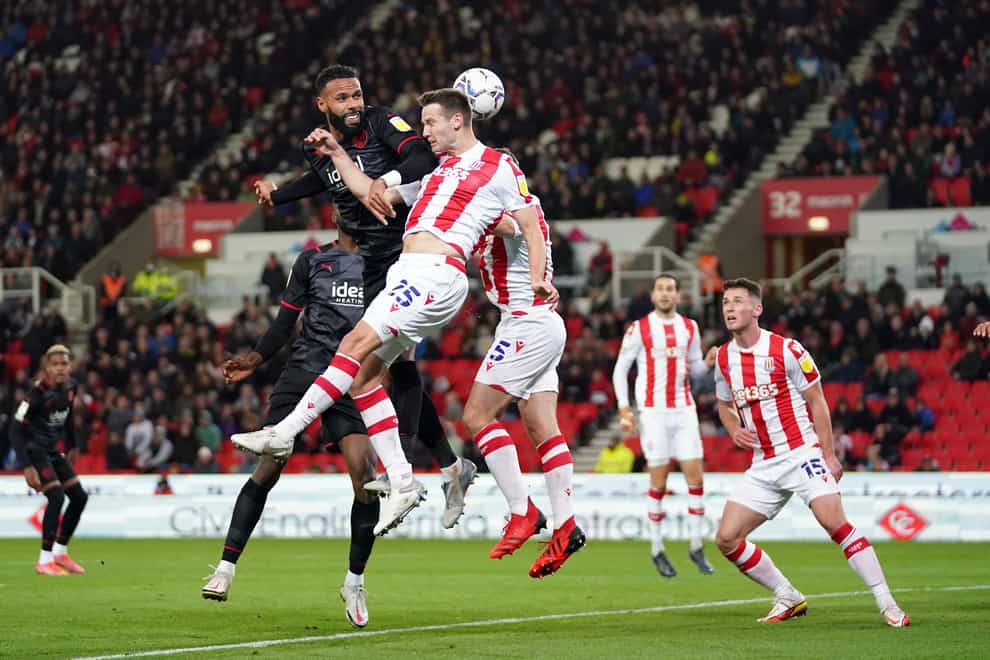 Stoke’s Nick Powell (right) was on target 11 minutes from time (Tim Goode/PA)