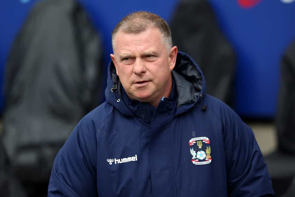 Coventry manager Mark Robins (Nigel French/PA)