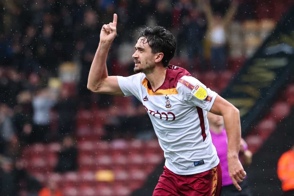Alex Gilliead was on target for Bradford (Isaac Parkin/PA)