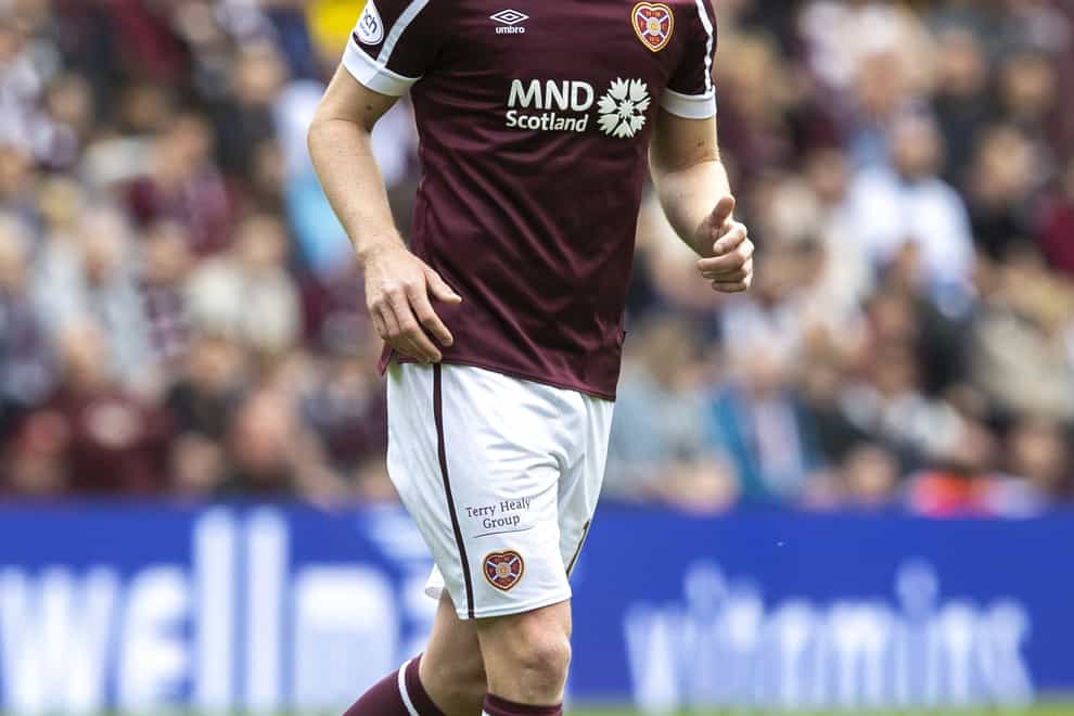 Liam Boyce opened the scoring for Hearts from the penalty spot (Jeff Holmes/PA).