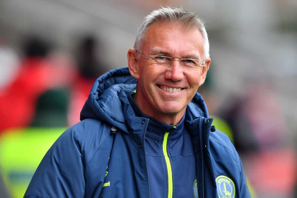 Charlton manager Nigel Adkins during the game at Fleetwood (Anthony Devlin/PA)