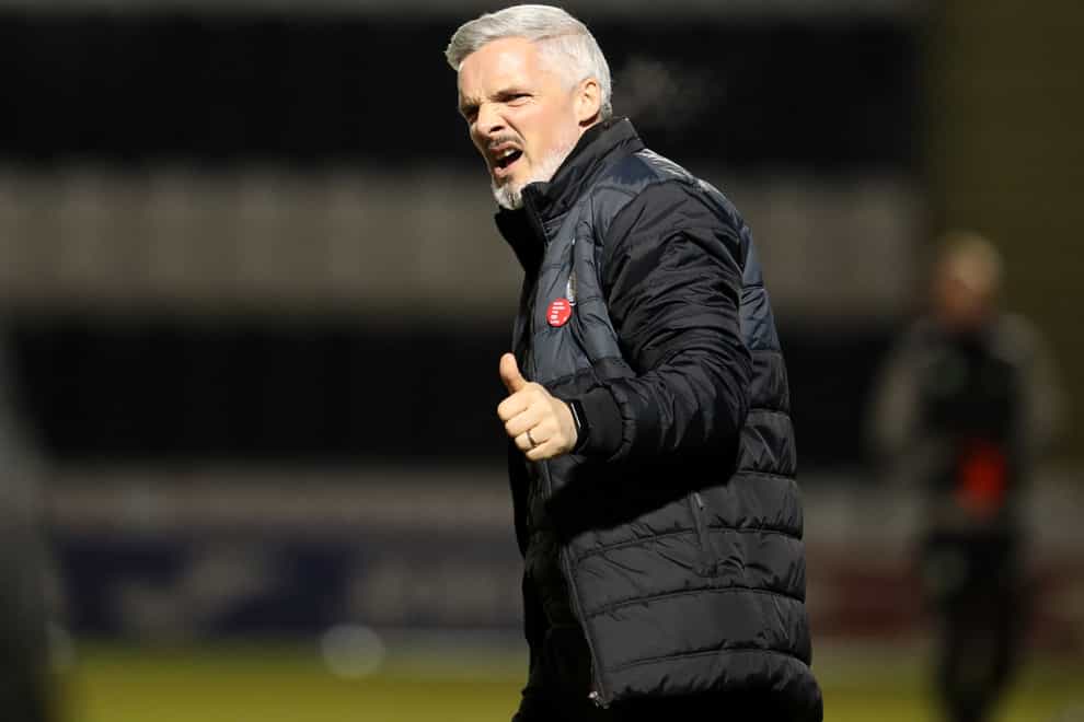 St Mirren manager Jim Goodwin praised his side’s display in the win at Livingston (Andrew Milligan/PA)