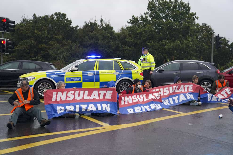 Insulate Britain have targeted key routes including the M25 several times in recent days (Steve Parsons/PA)