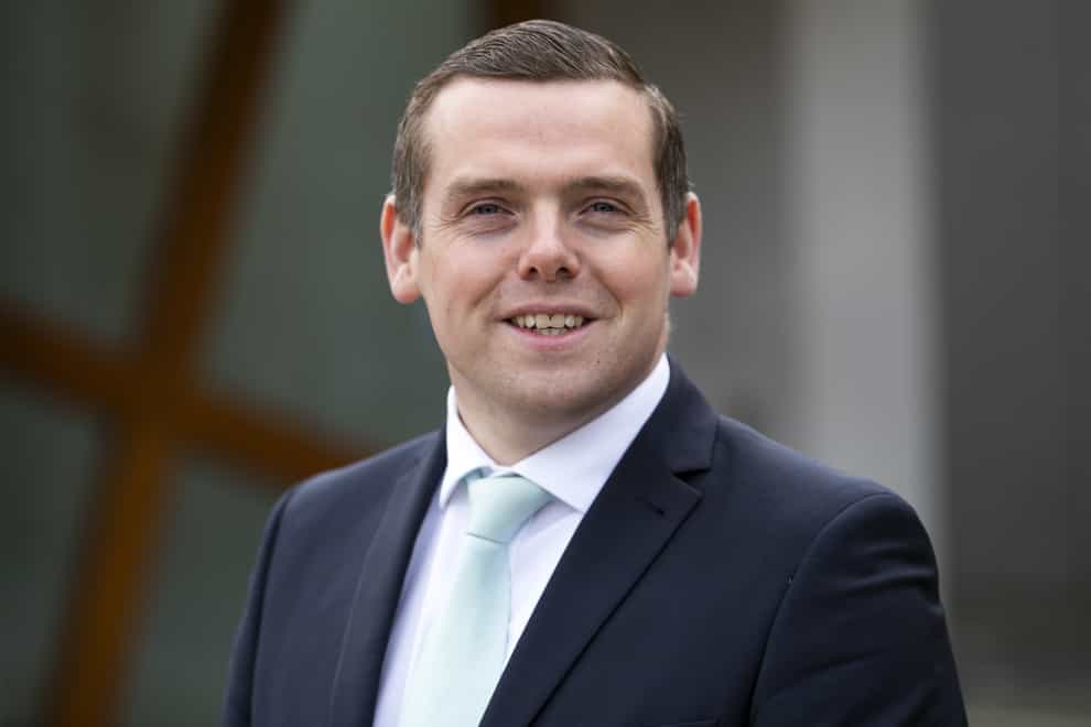 Douglas Ross said the Tories are the ‘party of working Scotland’ (Jane Barlow/PA)