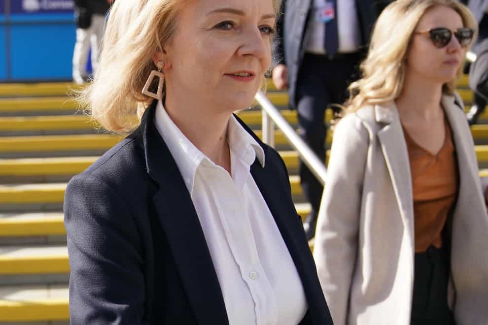 Liz Truss said woman can be fearful of going out at night (Jacob King/PA)