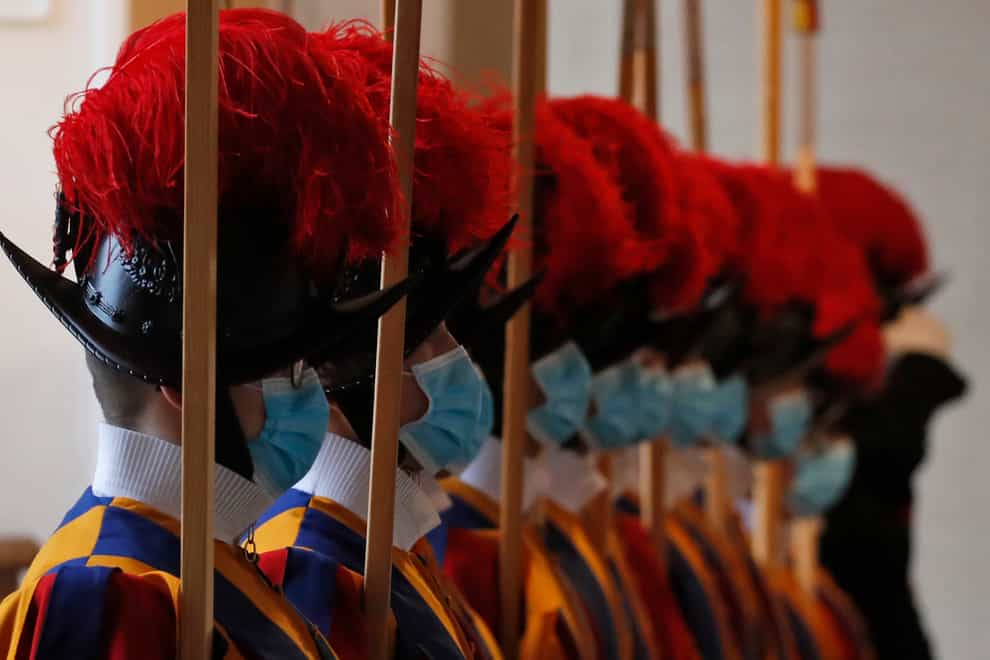 The Swiss Guards are a minor armed force and honours unit who guard the Vatican (AP Photo/Alessandra Tarantino, File)