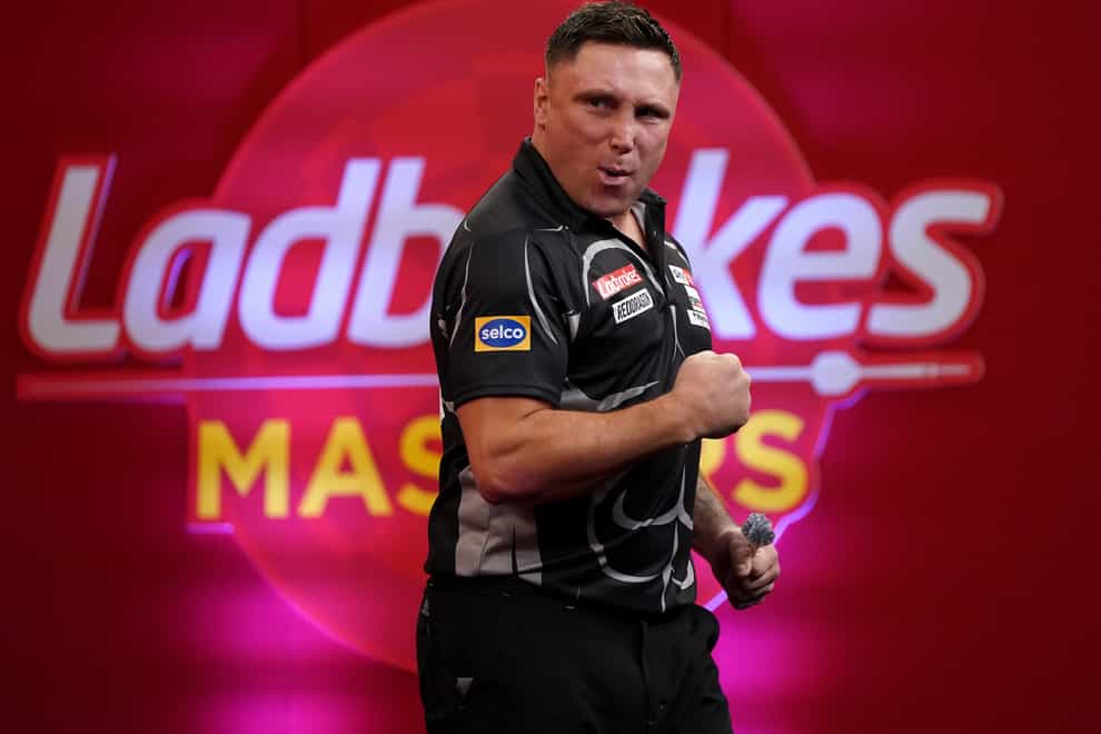 Gerwyn Price averaged over 100 in his first-round victory over Michael Smith (Zac Goodwin/PA)