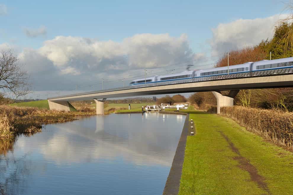 Transport Secretary Grant Shapps has signalled that a major rethink of the HS2 project between Birmingham and Leeds could be in order (HS2/PA)