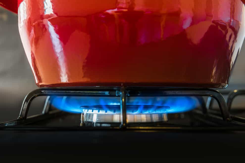 A red pot on top of a gas hob (ALAMY/PA)
