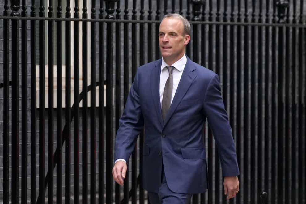 Justice Secretary Dominic Raab is expected to announce more funding for electronic tagging (Stefan Rousseau/PA)