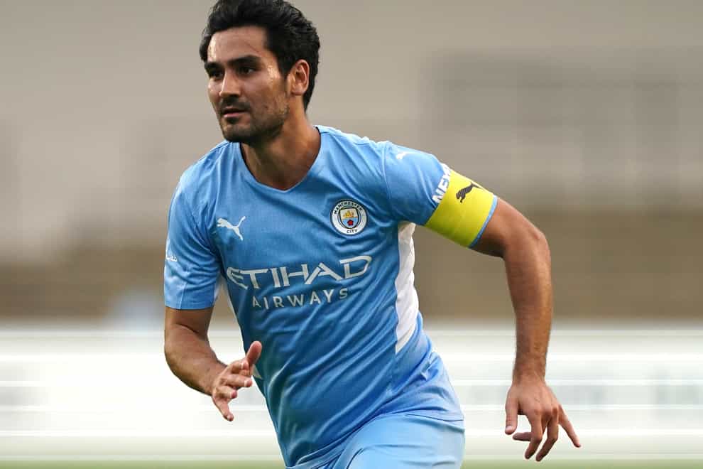 Manchester City’s Ilkay Gundogan is backing a campaign to support regions destroyed by fire and floods in Turkey and Germany (Nick Potts/PA)