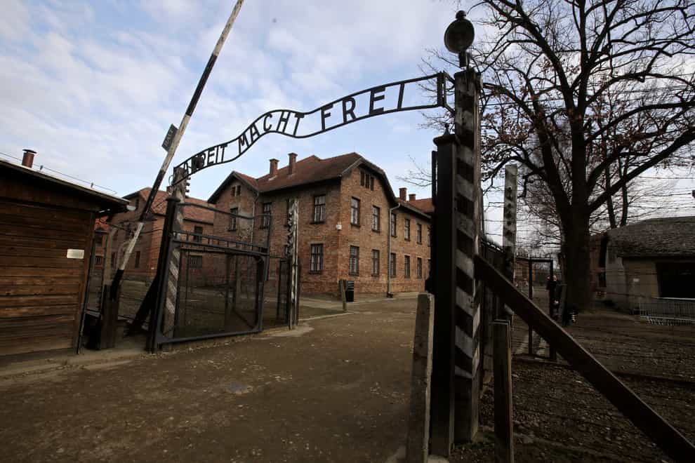 The gate of the Auschwitz Nazi death camp (Markus Schreiber/AP)