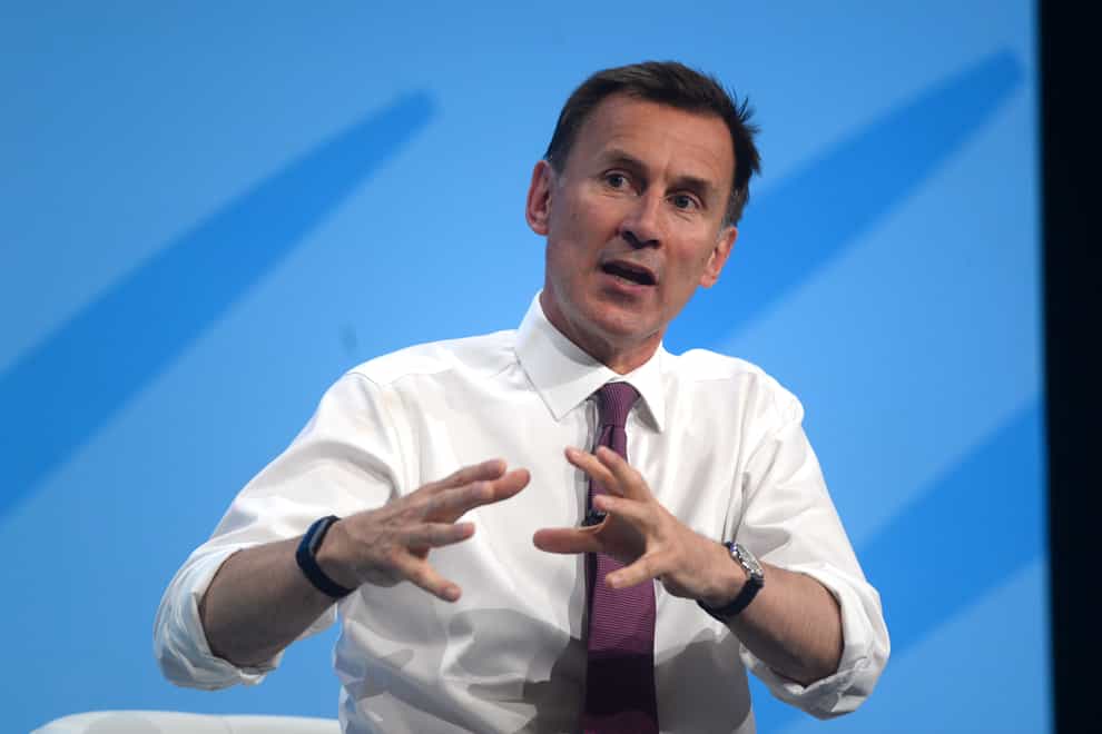 Former health secretary Jeremy Hunt has warned against a ‘culture of targets’ in the NHS (PA)