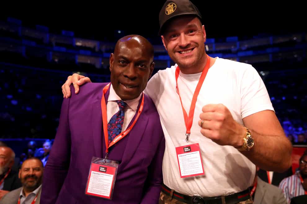 Frank Bruno, left, and Tyson Fury have spoken out about their mental health problems (Nick Potts/PA)