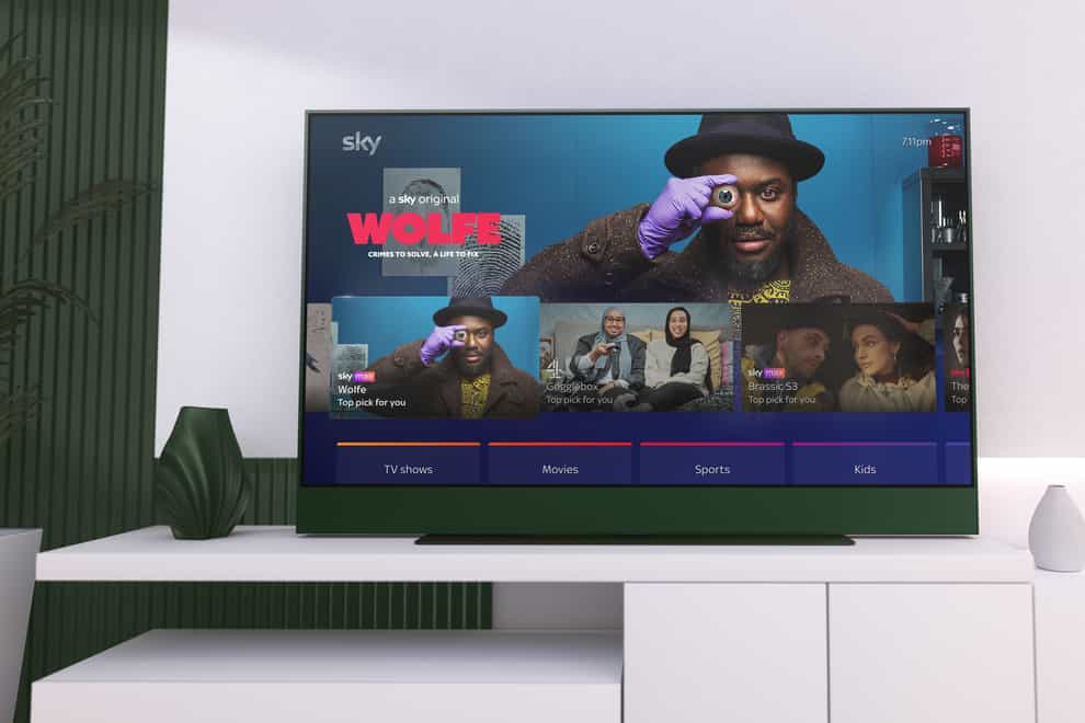 Sky has unveiled Glass, a new streaming TV with Sky services and other apps built in that requires no satellite dish or box (Sky/PA)