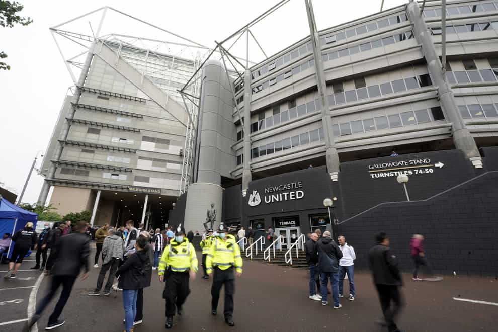 Newcastle United Supporters’ Trust has welcomed the takeover at St James’ Park (Owen Humphreys/PA)
