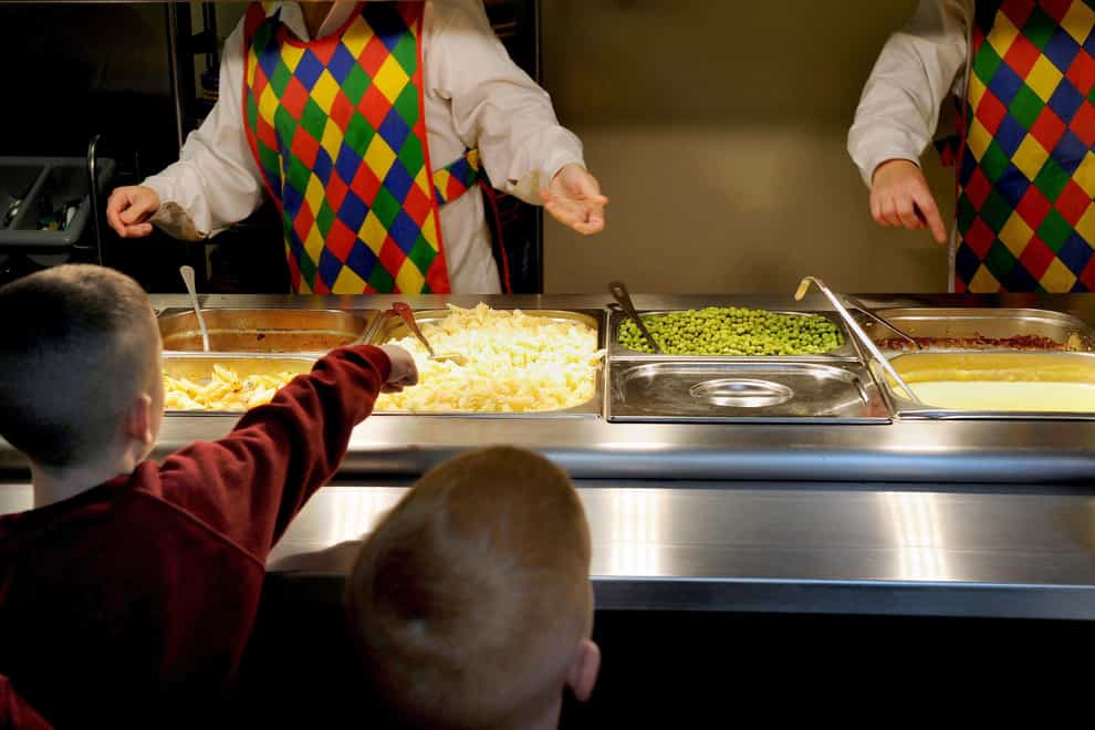Some schools have faced a disruption over school meals following nationwide supply chain issues. File image. (Anthony Devlin/PA)
