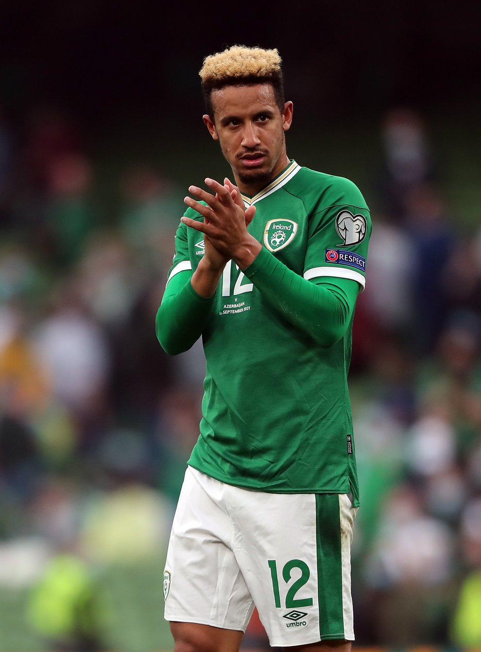 Republic of Ireland manager Stephen Kenny and team-mate John Egan have defended Callum Robinson’s (pictured) Covid-19 stance (Niall Carson/PA)
