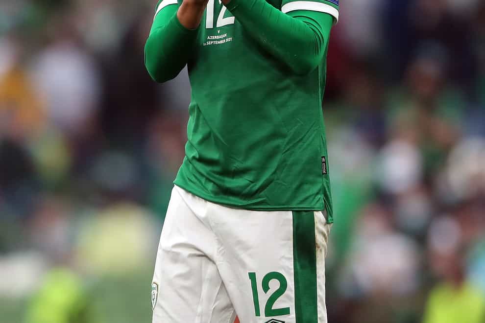 Republic of Ireland manager Stephen Kenny and team-mate John Egan have defended Callum Robinson’s (pictured) Covid-19 stance (Niall Carson/PA)
