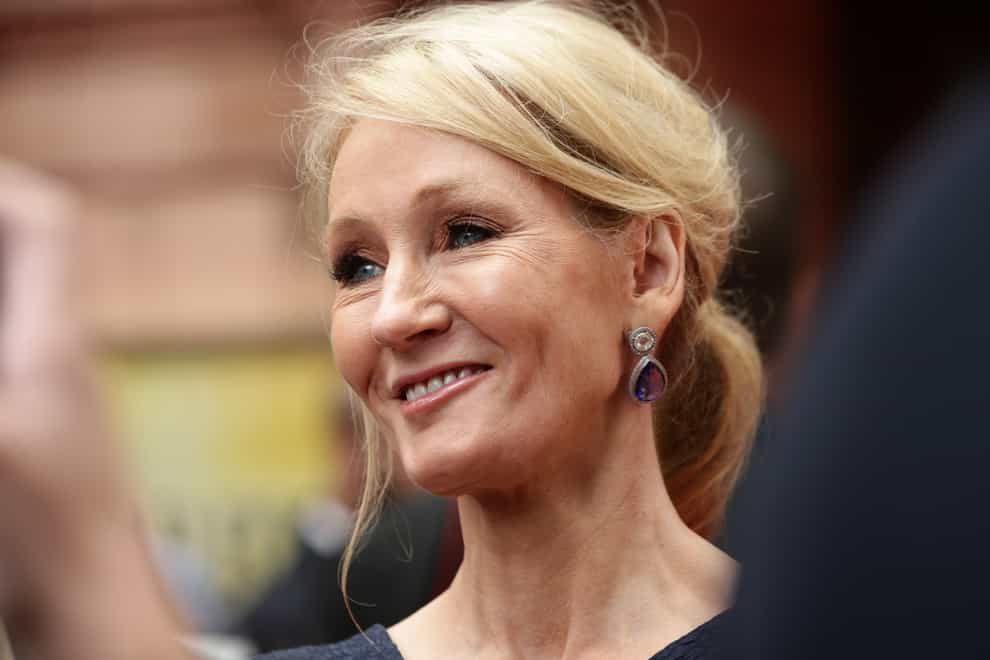 JK Rowling has joked she will have champagne and cheese on toast for the 25th anniversary of Harry Potter (Yui Mok/PA)