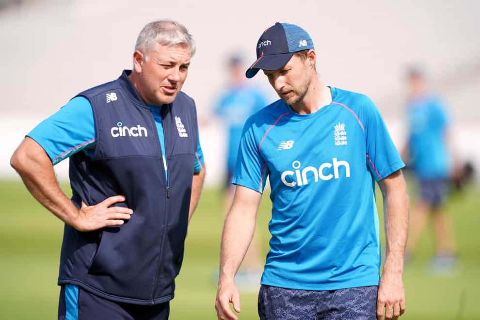 England head coach Chris Silverwood, left, and captain Joe Root are set to have a near full-strength Ashes squad at their disposal (Martin Rickett/PA)