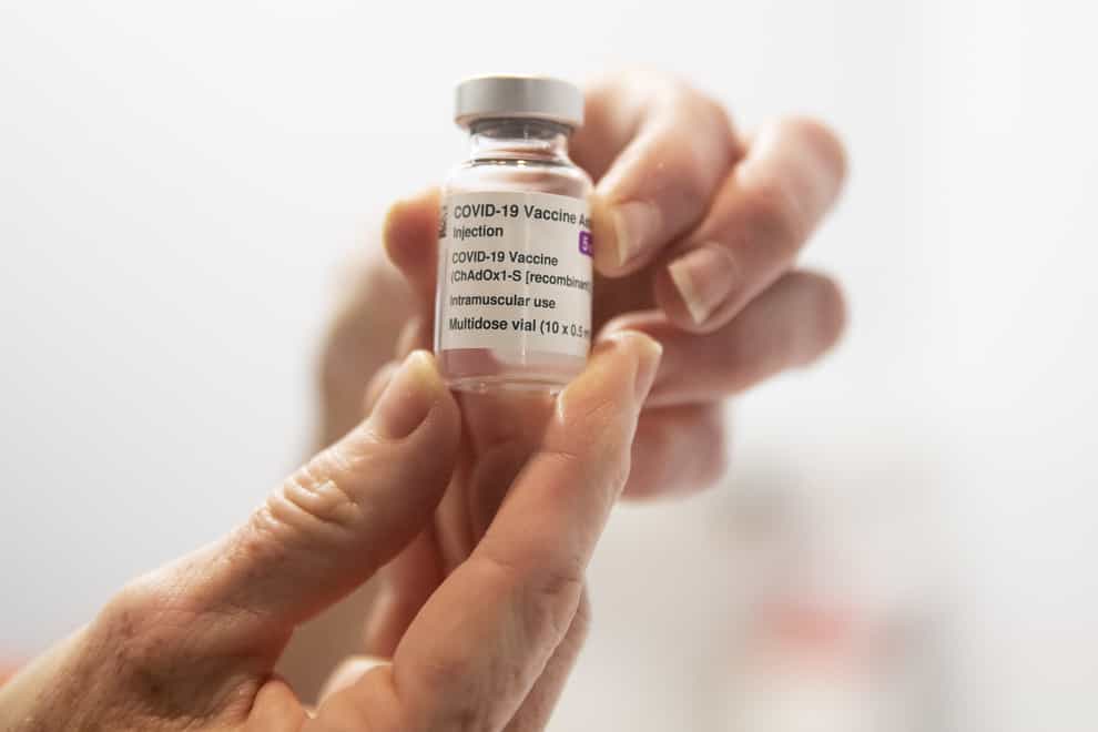 A vial of the AstraZeneca Covid-19 vaccination (PA)