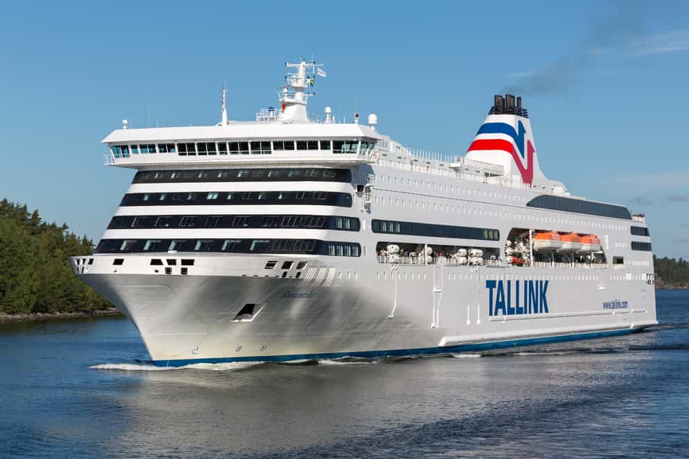 Cruise ship Romantika has arrived in Glasgow to accommodate delegates attending Cop26 (AS Tallink Grupp/PA)