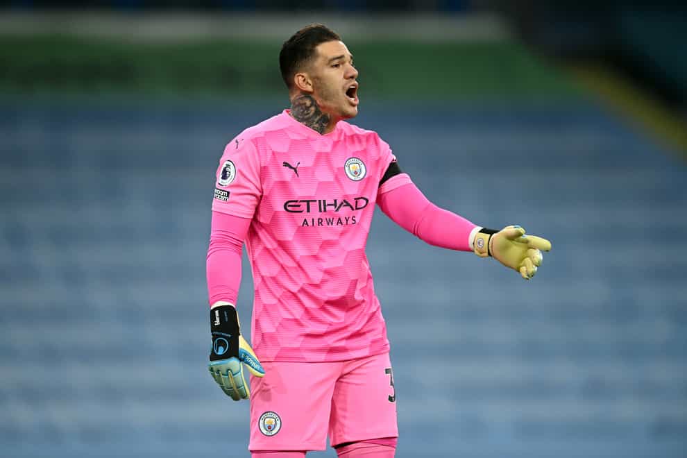 Manchester City are without goalkeeper Ederson for the visit of Burnley (Michael Regan/PA)