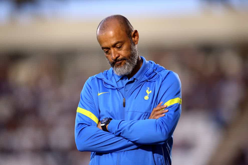 Nuno Espirito Santo admits his first few months at Tottenham have been a struggle (Nigel French/PA)