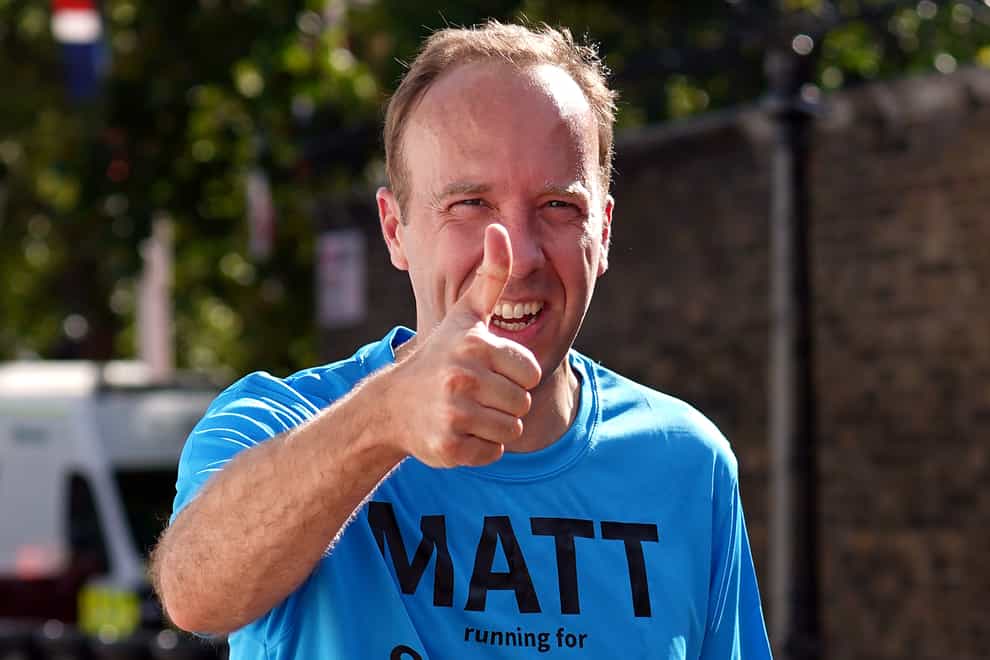 Matt Hancock said a technicality in UN rules meant he could not be an MP and a special representative (Yui Mok/PA)