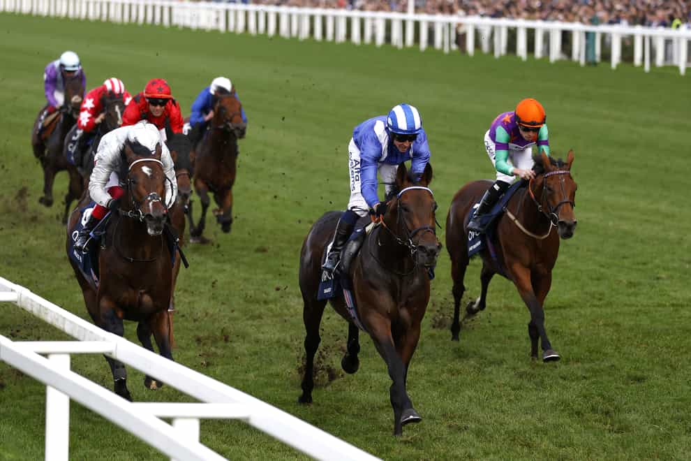 Baaeed (centre) winning the Queen Elizabeth II Stakes at Ascot (Steven Paston/PA)