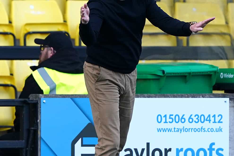 Livingston manager David Martindale praised his players for their win at St Johnstone (Andrew Milligan/PA)