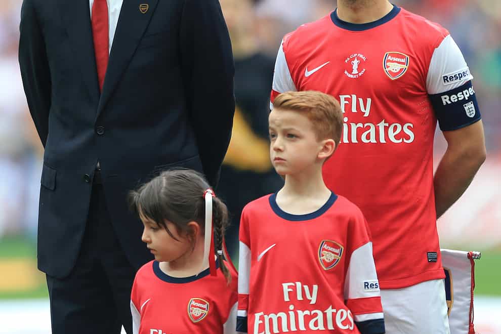 Mikel Arteta was Arsenal captain under Arsene Wenger (Nick Potts/PA)