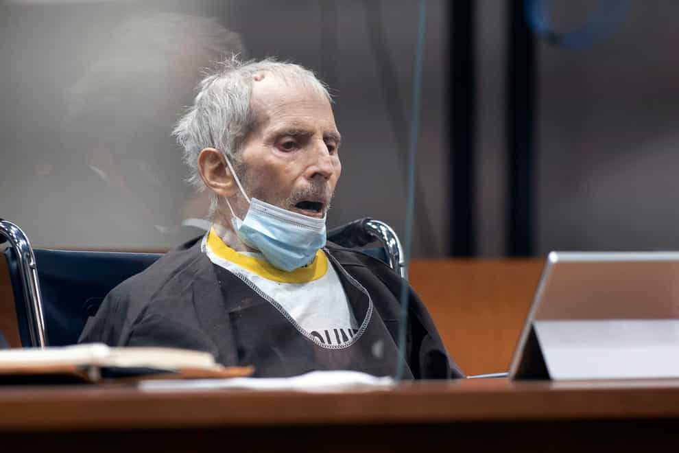 Robert Durst was sentenced to life in prison without parole on Thursday (Myung J Chung/Los Angeles Times/AP)