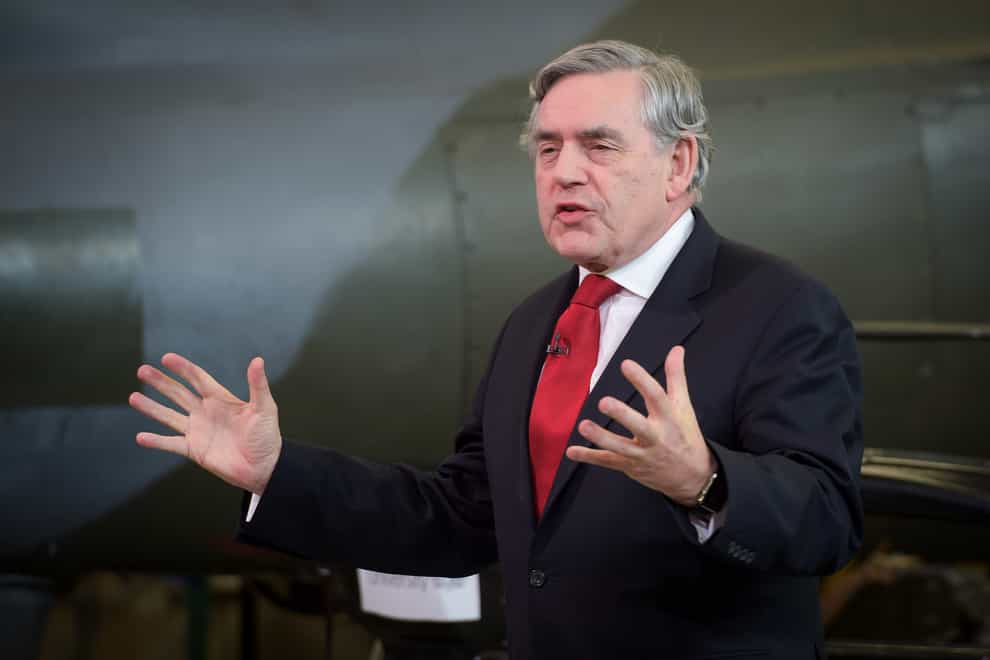 Gordon Brown said there has been a lack of co-ordination in getting vaccines to developing countries (Ben Birchall/PA)