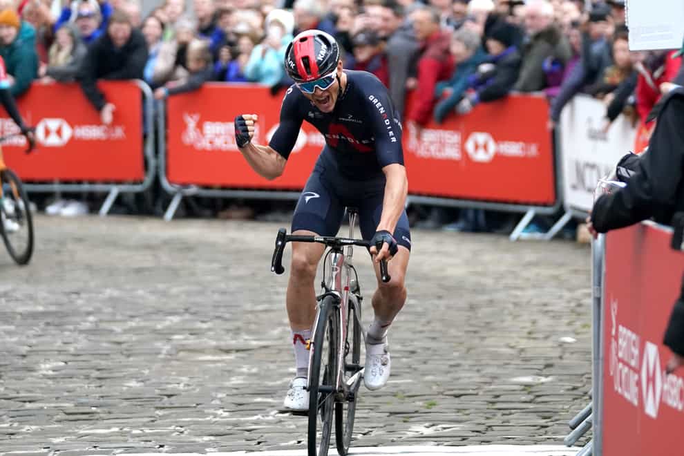 Ben Swift successfully defended his British road race title with victory in Lincoln (Tim Goode/PA)