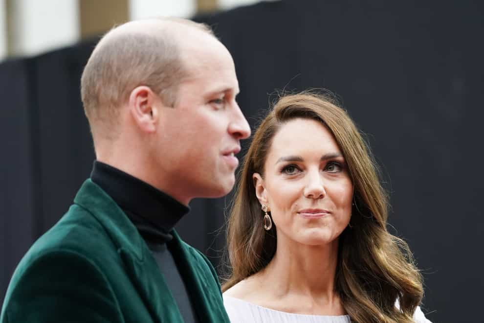 The Duke and Duchess of Cambridge attend the first Earthshot Prize awards ceremony at Alexandra Palace in London. Picture date: Sunday October 17, 2021.