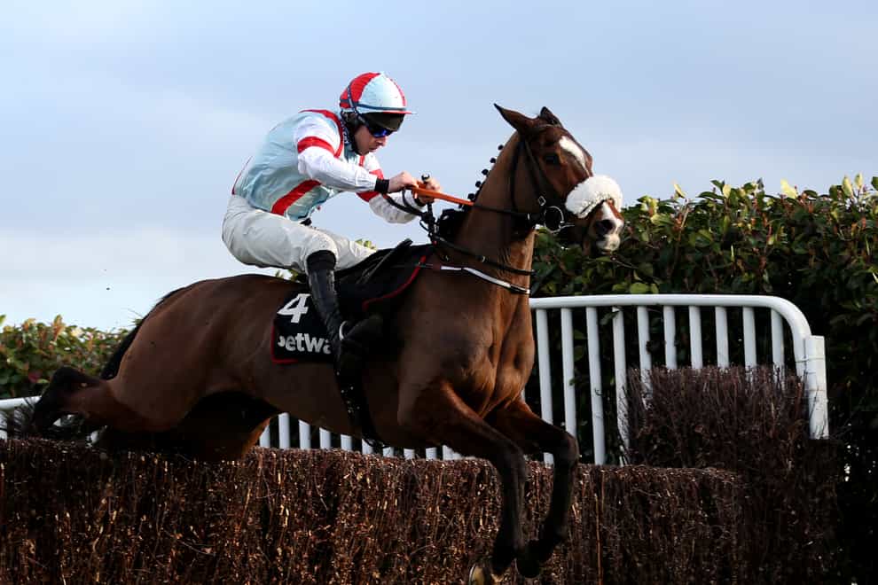 Itchy Feet and Gavin Sheehan winning the Betway Scilly Isles Novices’ Chase at Sandown (Steven Paston/PA)