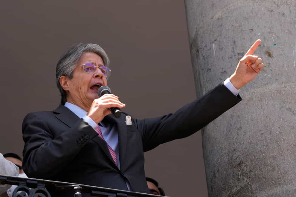 Ecuadorian President Guillermo Lasso (Dolores Ochoa/AP)