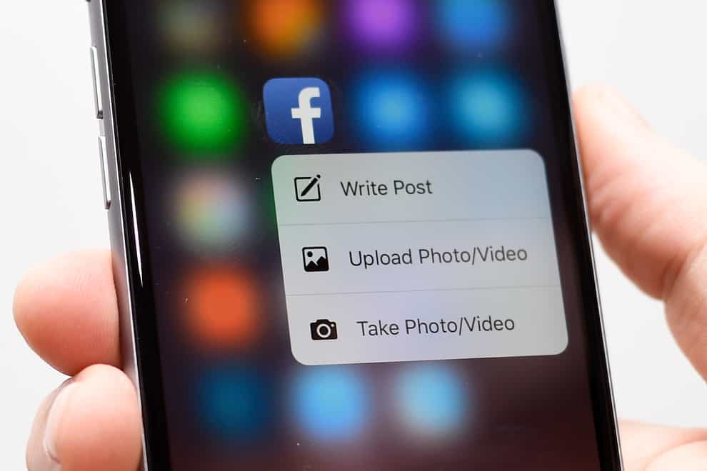Facebook has been urged to ‘do the right thing’ and publish information it holds on the effects of its platforms on the health of children (Lauren Hurley/PA)