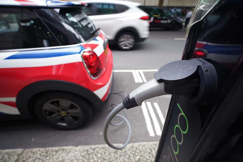 New investment in the plans includes £620 million for electric vehicle grants (Yui Mok/PA)
