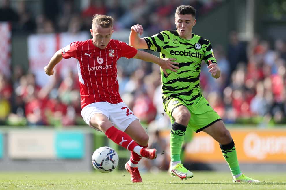 Louis Reed was on target for Swindon (Bradley Collyer/PA)
