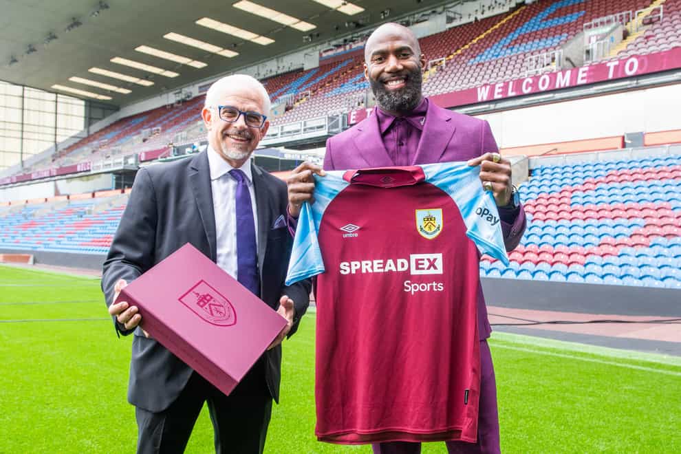 Malcolm Jenkins (right) took a tour of Turf Moor with Burnley chairman Alan Pace at the weekend (Burnley handout/PA)