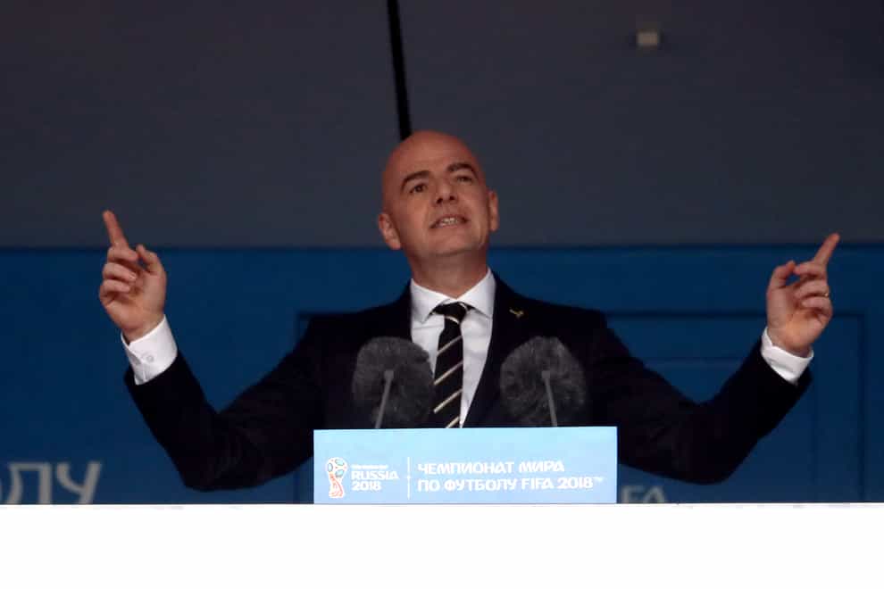 FIFA president Gianni Infantino has urged compromise followoing heated debate over plans to play the World Cup every two years (Adam Davy/PA)