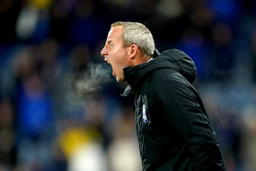 Lee Bowyer has been left frustrated by Birmingham’s goal drought (Mike Egerton/PA)