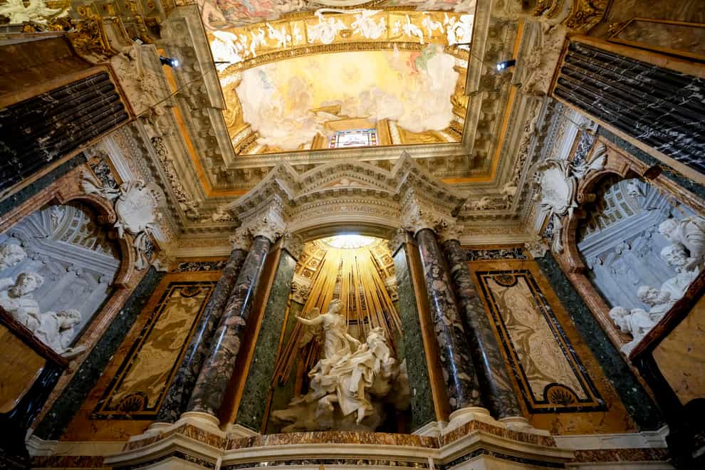 The Cornaro Chapel (Alessandra Tarantino/AP)