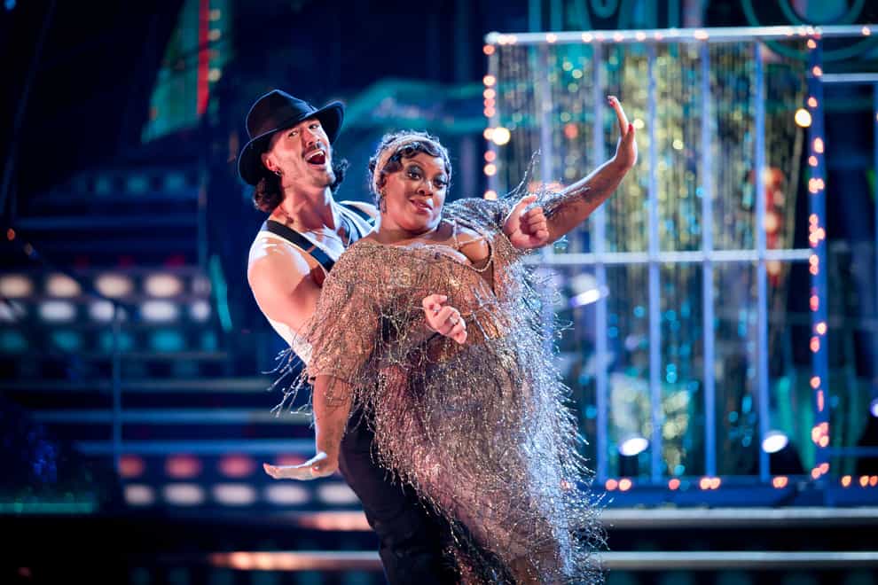 Judi Love and her professional dance partner Graziano Di Prima (Guy Levy/BBC)