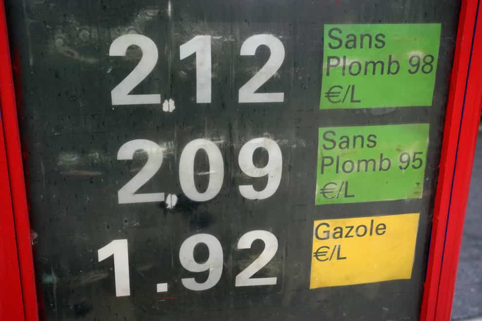 Petrol prices have soared (Francois Mori/AP)